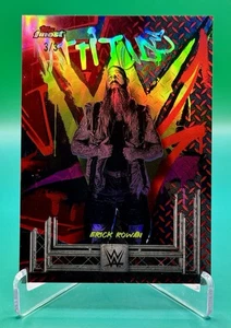 2025 Topps Finest WWE Erick Rowan Rare Red Refractor /3 - Bild 1 von 3