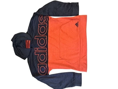 adidas Youth Navy & Orange Hoodie Medium (10/12) - Image 1 of 3