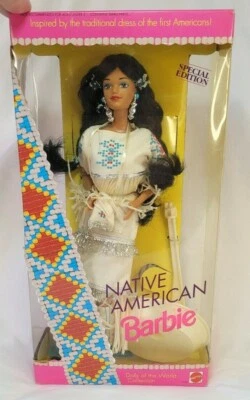 Muñecas Barbie nativas americanas 1992 colección del mundo edición especial #1753 Foto 1 de 4
