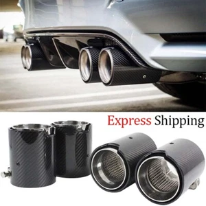 4pcs Universal For BMW F87 F83 M2 M3 M4 Carbon Fiber Exhaust Muffler Tips Pipes - Picture 1 of 11
