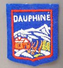 Dauphine Circa 1960 Patch Ski Montagne Insigne Ecusson Tissu Vintage France