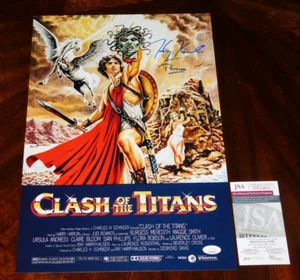 HARRY HAMLIN "PERSEUS" SIGNED CLASH OF THE TITANS 12X18 MOVIE POSTER JSA COA!! - Picture 1 of 1