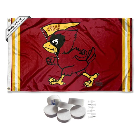 Iowa State Cyclones Retro Vault Throwback Large Logo Tapestry Banner Cover