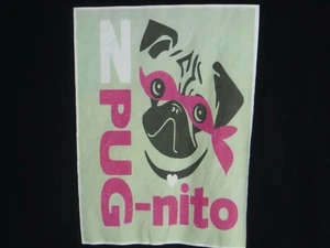Vintage T-shirt N-PUG-NITO Large Tall Black Incognito Pug Combed Cotton XLT - Picture 1 of 5