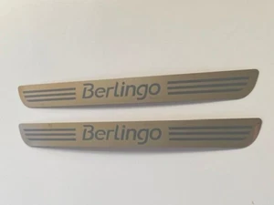 BERLINGO DOOR SILL SCUFF PROTECTOR PLATES LOGO BLG001 - Picture 1 of 2
