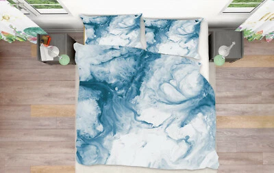3D синий абстрактный ZZHU20 кровать наволочки одеяло пододеяльник комплект королева король Zoe - Изображение 1 из 4