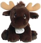 Aurora - Small Brown Precious Moments - 8.5" Miles Moose - Stuffed Animal