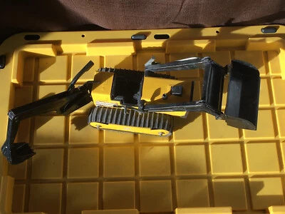 Vintage Tonka Metal Backhoe Excavator Rubber Tracks T-6 #810659 Pressed Steel - Image 1 of 4