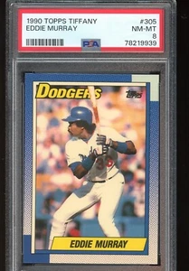 1990 Topps Tiffany #305 Eddie Murray PSA 8 - Picture 1 of 2