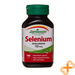 JAMIESON SELENIUM 100IU 100 Tablets Super Antioxidant Support Supplement - Picture 1 of 12