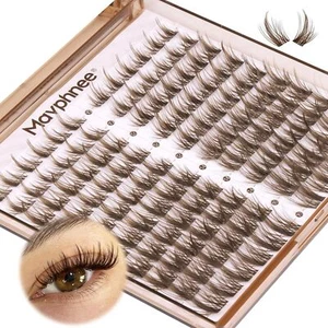 Brown Lash Clusters Wispy Eyelash Extensions Dark Brown Lash Extensions 10-16MM - Picture 1 of 1
