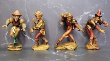 Moorish Moriscan Dancers Jester Hand Carved Wood Wachs Wesely Germany 3"