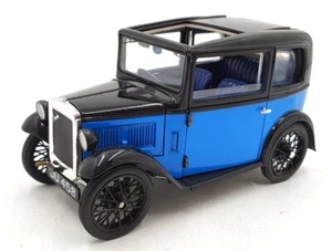 Ricko 1/18 Scale Diecast DC21125M - Austin 7 De Luxe Saloon 1932 - Blue/Black - Picture 1 of 5
