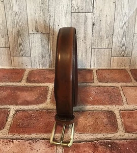 Cintura Coach Siena vintage donna 36" pelle marrone fibbia ottone invecchiato USA - Foto 1 di 10