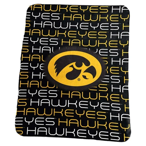 Iowa Hawkeyes Classic Fleece Blanket Cover