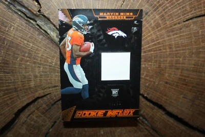 2023 PANINI NFL BLACK MARVIN MIMS ROOKIE INFLUX ROOKIE CARD 4/50 - Image 1 of 2