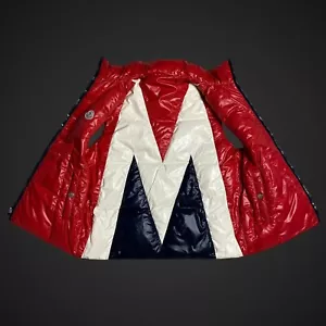 Moncler Vintage Men Reversible Multicolour VEST Size 3 M - Picture 1 of 19