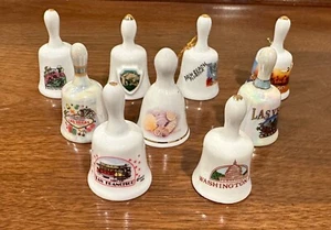 Vintage Porzellan USA - American Cities Souvenir Keramikglocken - Bild 1 von 28