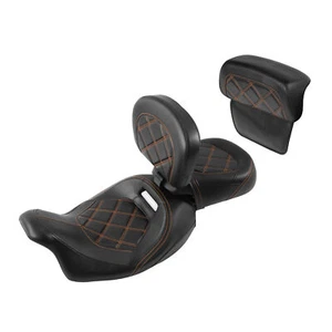 Almohadilla de respaldo para asientos de conductor y pasajero apta para Harley CVO Street Glide 2014-2023 - Imagen 1 de 13