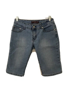 Sizzle Denim Jeans Capri Girls Juniors Size 9 - Picture 1 of 12