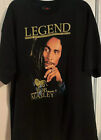 Bob Marley T Shirt 2XL Adult Black Reggae Music Legend Album Love Retro