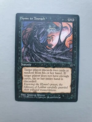 Hymn to Tourach, MTG Fallen Empires (1994) Common Black Sorcery NM - Image 1 of 2