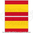 SPANIEN Zivil Flagge SPANISCH Fahne Vinyl Sticker Aufkleber 75mm x2