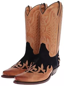 FB Fashion Boots TEDY Cuero Azul Unisex botas vaqueras botas occidentales marrón azul - Imagen 1 de 1