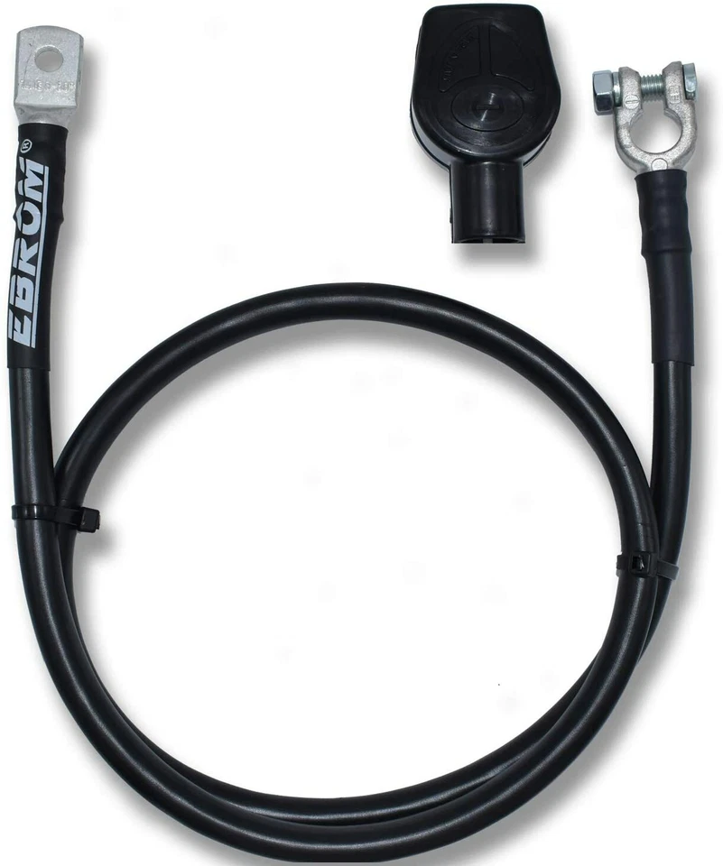 EBROM Batteriekabel & Polklemme Schutzk. 70 mm² SCHWARZ Kabelschuh M6/M8/M10/M12 70mm2