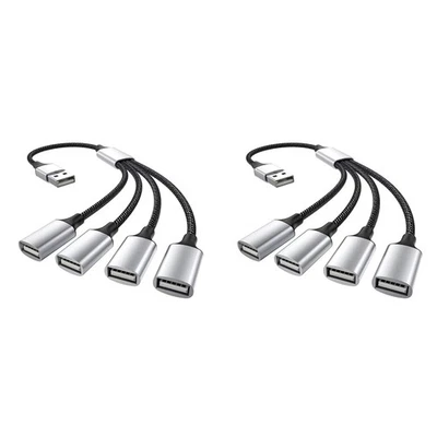 2X USB to USB 2.0 Triple USB Port HUB OTG Adapter Cable  Data Charging2235 - Imagen 1 de 3