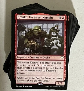 Krenko, Tin Street Kingpin Commander Deck Goblin Tribal EDH MTG 100 Cards - Picture 1 of 2