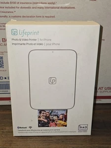 New! Lifeprint 3x4.5 Portable Photo AND Video Printer for iPhone and Android - Picture 1 of 3