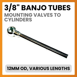 Tubo banjo BSP de 3/8", diámetro exterior de 12 mm, longitudes de 40 mm - 705 mm, para cilindros - Imagen 1 de 11