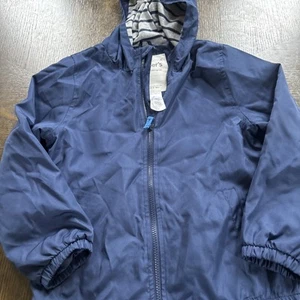 Neu ohne Etikett Carters Jungen Größe 7 marineblau Frühling Herbst Kapuzenjacke Mantel Windbreaker - Bild 1 von 6