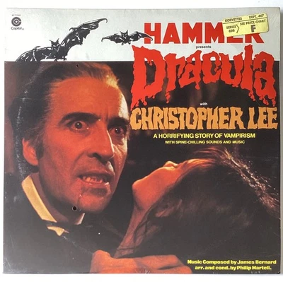 DRACULA~Christopher Lee *SEALED* Orig 1974 RARE Soundtrack HAMMER HORROR LP NEW - Image 1 of 4