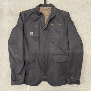 Diesel Denim Black Jacket Mens XL Coat Cotton - Picture 1 of 7