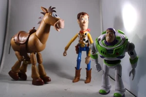 Toy Story GDB91 9" Bullseye The Horse FRX11 Sheriff Woody FRX12 Buzz Lot Figure - Picture 1 of 20
