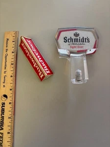 Tap Handles. 2 Handles. Schmidt’s and Budweiser. Take A Look, Make Offer - Picture 1 of 2