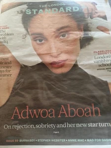 The London Standard Newspaper dated 10 July 2025. Adwoa Aboah Cover - Bild 1 von 3