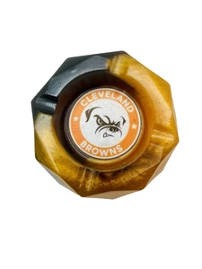 Cenicero de cigarros Cleveland Browns hecho a mano resina regalos deportivos NFL baratija de fútbol americano - Imagen 1 de 10