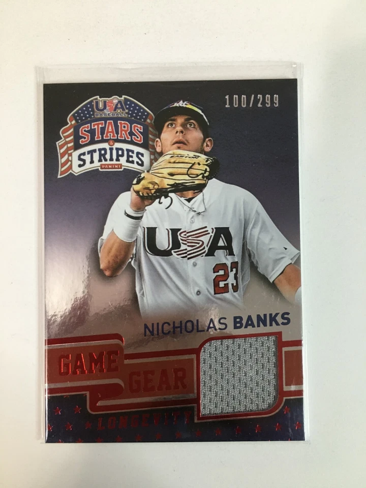 F112,538 2015 USA l Stars and Stripes Game Gear Materials Nicholas Banks/299 - Image 1 of 1