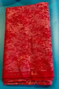 Joann’s Red Sheen Blended Fabric Remnant 34" x 40" - Picture 1 of 2