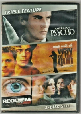 American Psycho, Way Of The Gun, Requiem For A Dream (DVD, 2008, 3-Disc Set) - Image 1 of 2