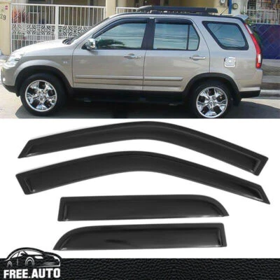 Paraseras de ventana tipo delgado para Honda CRV 02-06 4 piezas Foto 1 de 4