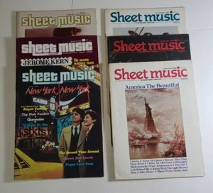 Konvolut 6 Noten Zeitschriften Easy Orgel Zeitschriften 1986 1987 Vintage - Bild 1 von 7