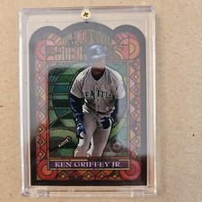 Ken Griffey Jr 1997 Topps Gallery Baseball Gallery Of Heroes Insert Card