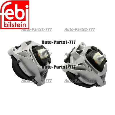 FEBI Front Engine Motor Mount 2Pcs For BMW Series 1 3 F30 F31 F35 F80 328i 428i - Image 1 of 4