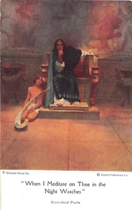 1914 Night Watch Meditation post card  by W.L. Taylor - Picture 1 of 2