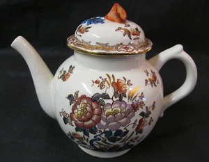 Crown Devon Fieldings England Teapot Purple Flowers Gold Trim - Picture 1 of 20