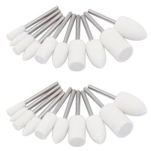 20Pcs Felt Polishing Buffing Pad Wheel Wool Plastic Rotary Tool Kit for Dremel - Picture 1 of 7